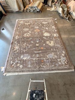 Handmade Turkish Oushak Wool Rug – 8.4’ x 10.5’