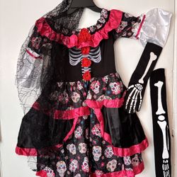 Dia Del Los muertos Costume Brand New 