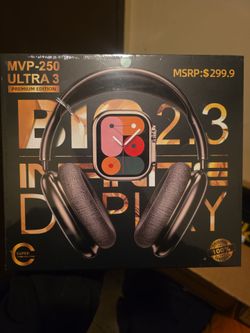 MVP-250 Ultra 3 Premium Edition Smartwatch & Headphones Combo