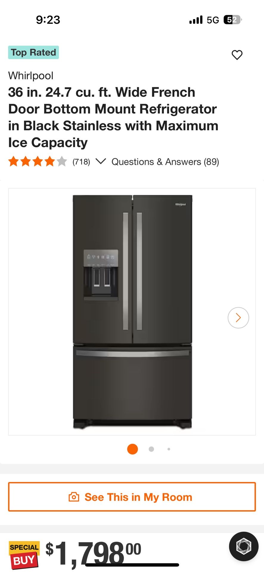 Whirlpool French Door Refrigerator