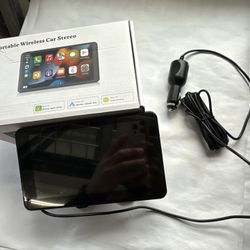 7" Touch Screen Portable Wireless Car Stereo W/ Back-up Cam, Car Play / Android