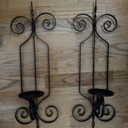 2 metal candlesticks, 27 inches long, all for $10