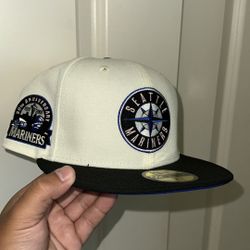 DSWT Fitted Hat Qias Collab “Travis Scott Fragments” Color Way Seattle Mariners 