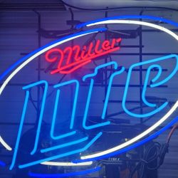 Miller Light Neon 36in Wide X 27 Inches Tall.