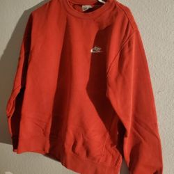Nike Men Sportwear Club Fleece Crewneck Sweatshirt Red