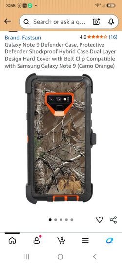 Samsung Galaxy Note 9 Camo Defender Case