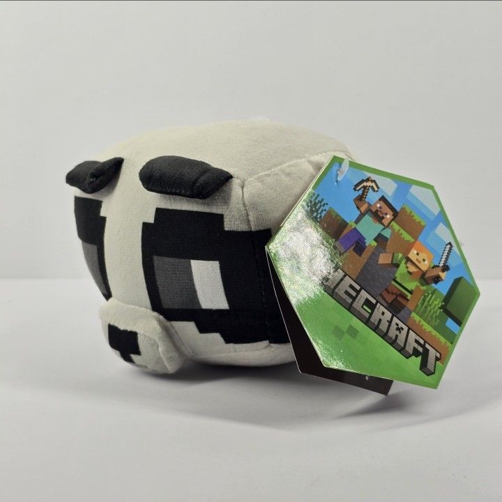 Minecraft Movie Panda Cub Plush 6" Stuffed Animal NWT Bear Baby Black White