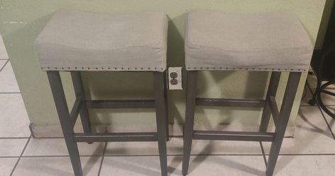 2 semi new stools