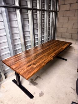 CAN DELIVER - 80” Standing Desk - UPLIFT, Walnut Butcher Block