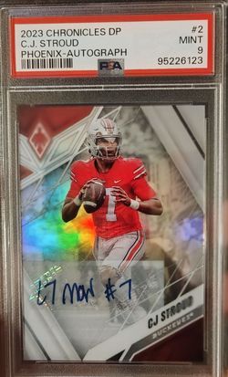 C.J. Stroud 2023 Chronicles DP Phoenix Autograph PSA 9