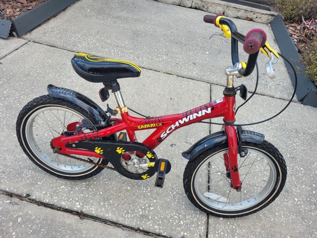 16" schwinn safari 1.6 kids bike