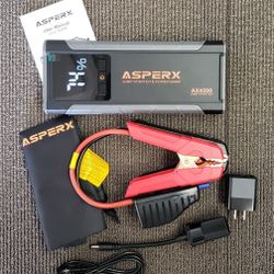 NEW Portable Car Jump Starter, 2500A Peak Battery Starter, 12V Auto Battery Booster, Jump Pack !