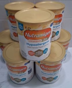 8x 12.6oz Powder Nutramigen with Probiotic LGG Hypoallergenic Infant Formula