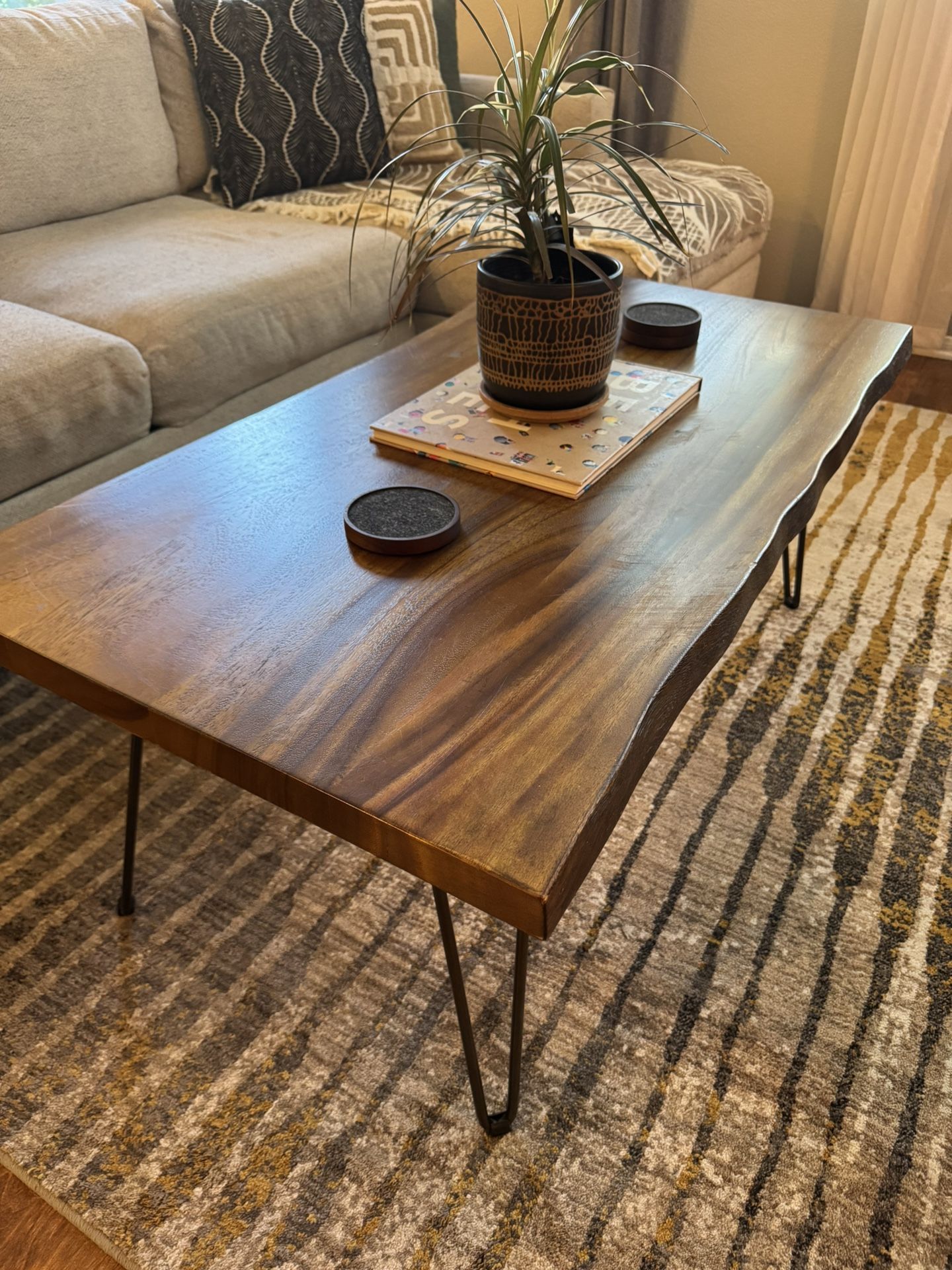 Solid Live Edge Coffee Table