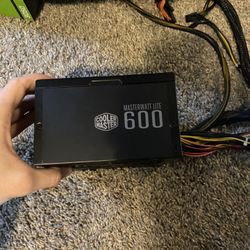 Cooler Master Masterwatt lite 600 80 Plus Power Supply 600Watts