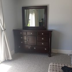 Bedroom Set: Matching Dresser, Tall Boy, And Two Nightstands. 