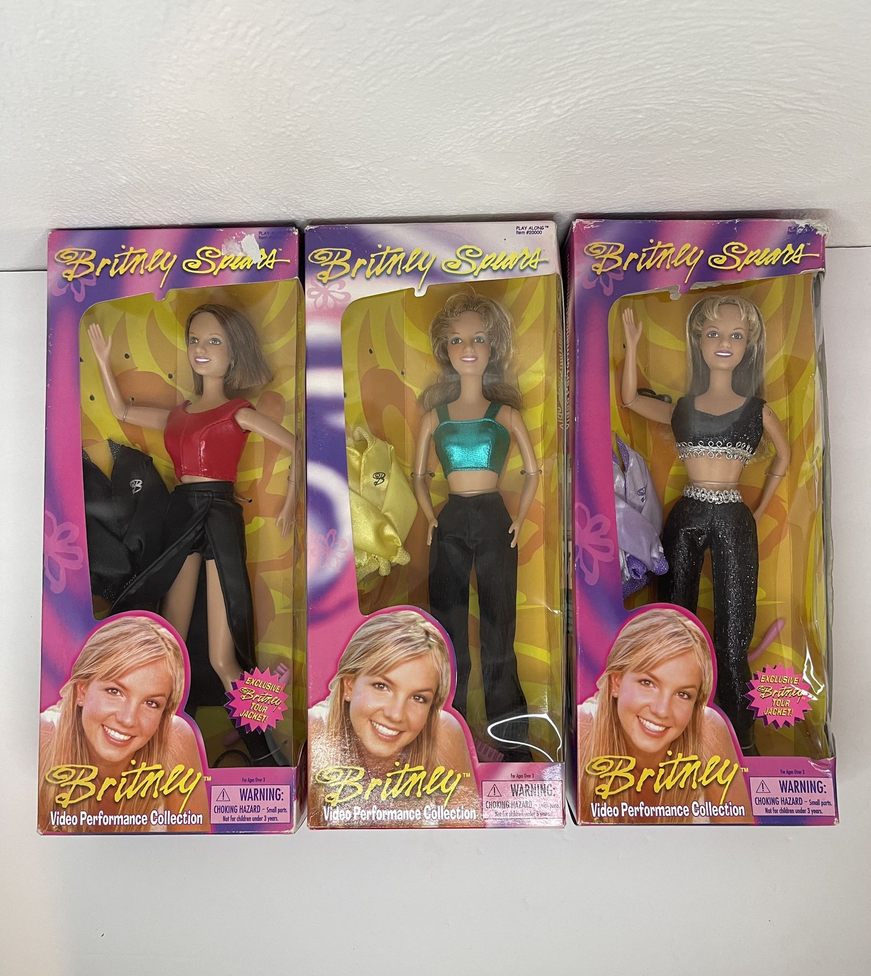 *Reduced**Britney Spears Video Performance Collection Set Of 3 Barbie Size