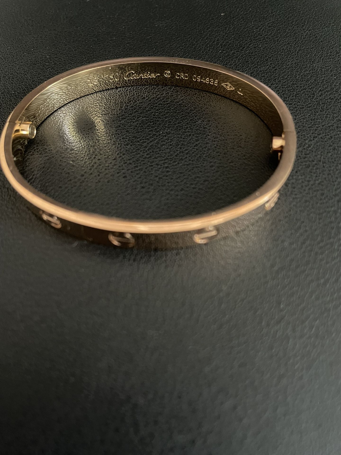 Rose Gold Love Bracelet 18 Cm