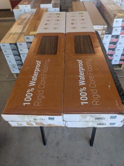 Waterproof Luxury Vinyl Plank Flooring, 80 SQ FT