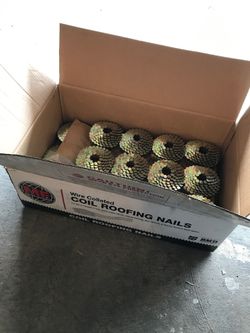 1/2 box coiled roofing nails