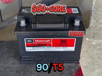 Car Battery Group Size 90/T5