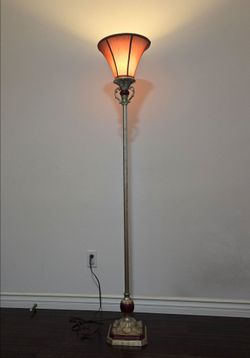 Vintage Style Torchiere Floor Lamp (66")