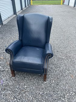 Vintage Leather blue chair