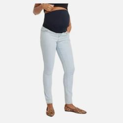 Isabel Light Blue Maternity Jeans By Ingrid & Isabel Size 4