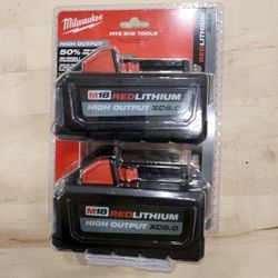 Milwaukee 18v Batteries 6 Amp Brand New Sealed