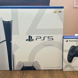 PS5 Slim Digital with Extra Dualsense Controller 
