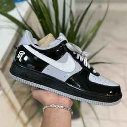 Nike Air Force 1 Low Syna Central Cee Black White Smoke Grey New Size 11.5 Men