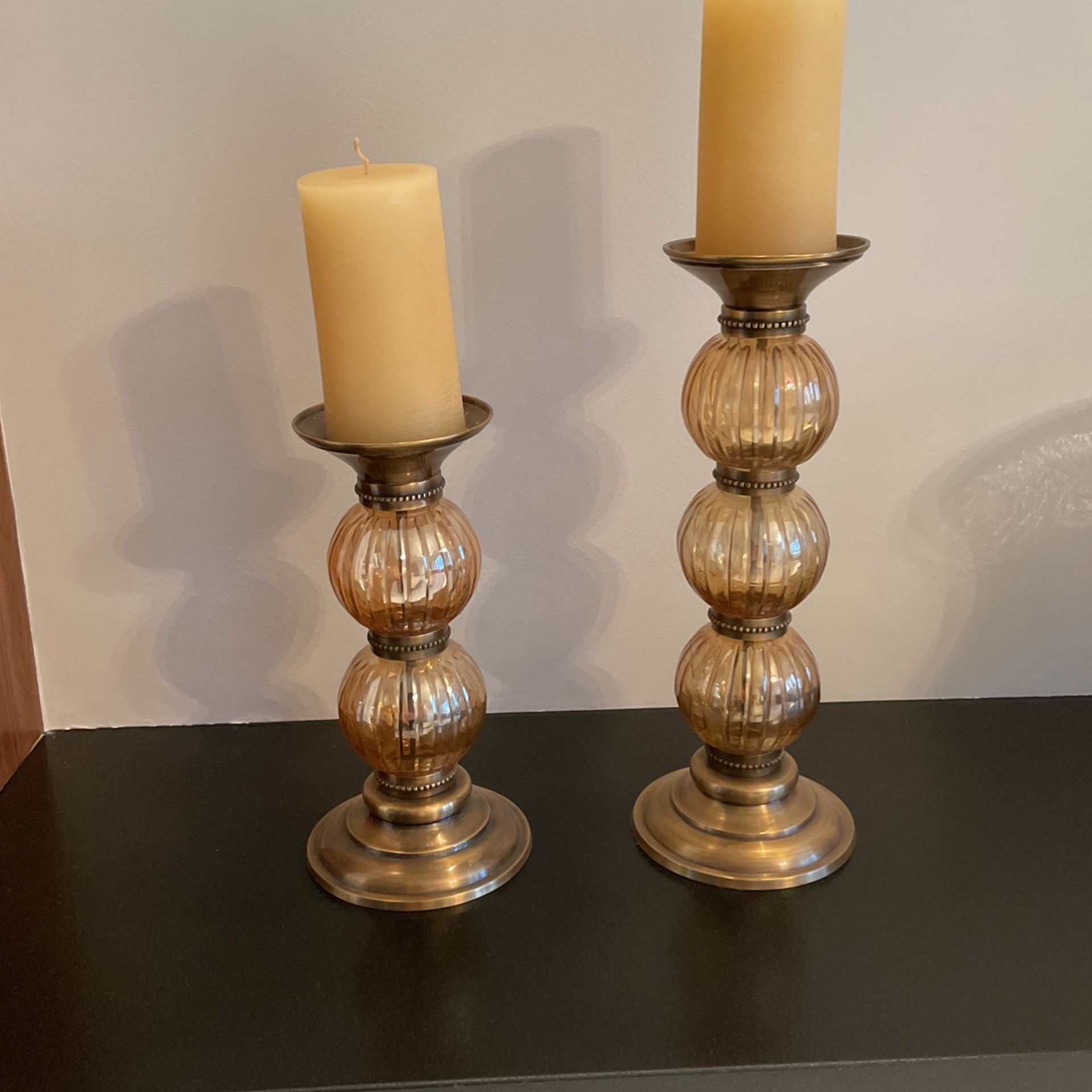 Glass Candle Pillars /Holders