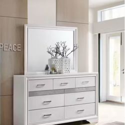 Dresser, with Hidden Drawer mirror $39 down.