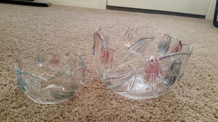 Glass Tulip bowls