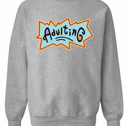 Rugrats "Adulting" Sweatshirt (Gray)