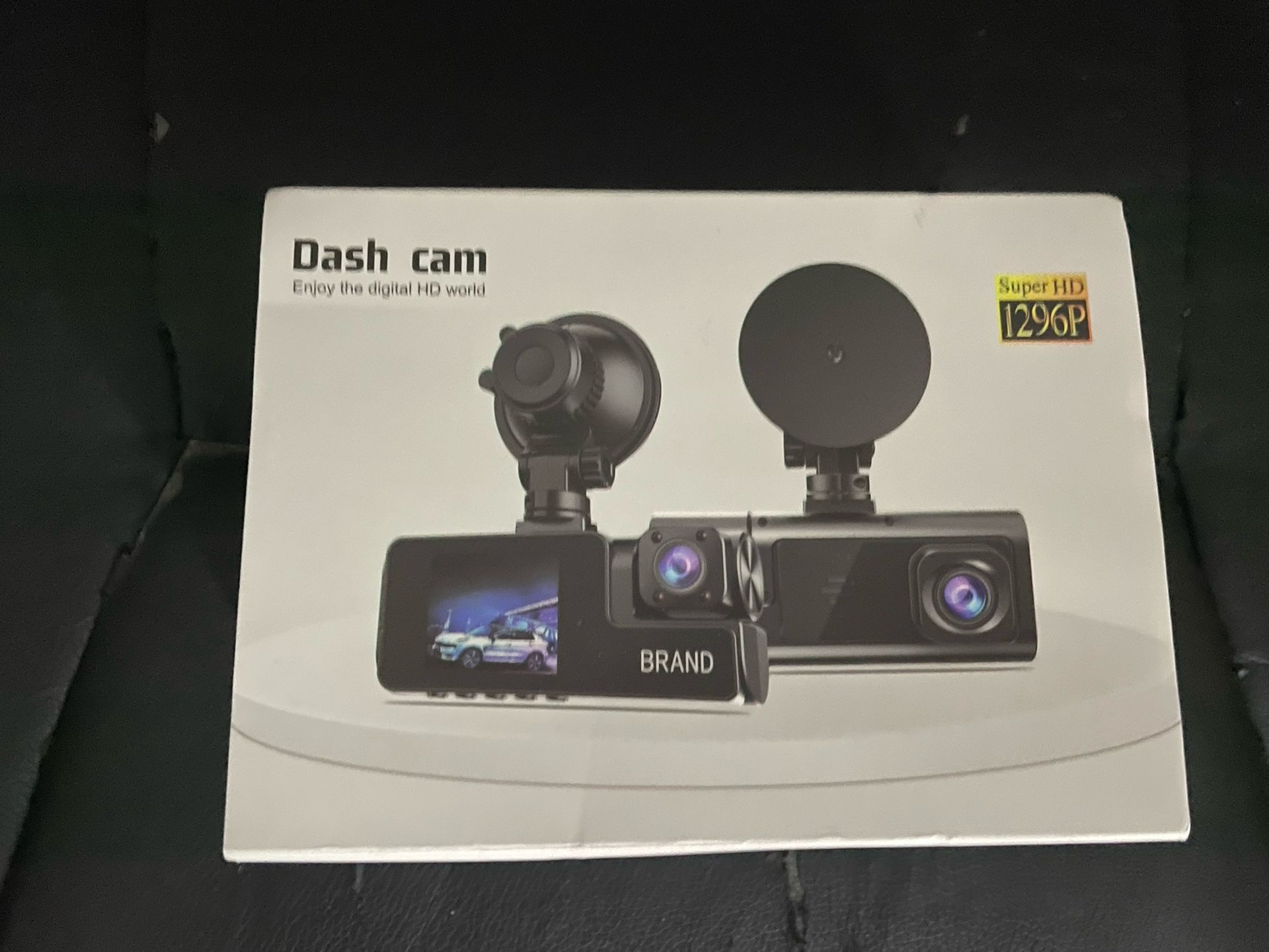Dash Cam With Dual Camera Front Facing + Rear facing With Display Screen