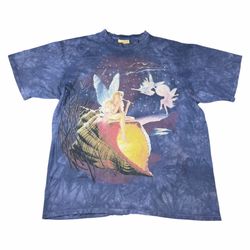 Vintage 2000 The Mountain Fairy Blue Dyed T-Shirt Adult Size 2XL XXL Fantasy VTG Whimsy OG Rare