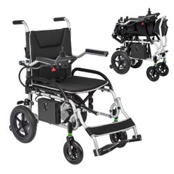 Lightweight 37.5 lbs Foldable Electric Wheelchairs Max 265lbs, 25 Miles Range(8807)