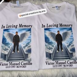 Personalized Memorial Shirts 🤍 Message me if you need custom shirts for any occasion ✨