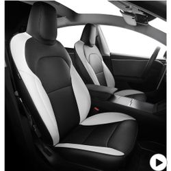 Customized Seat Cover for Tesla Model 3 2024 2025 Highland Long Range Sedan Black White