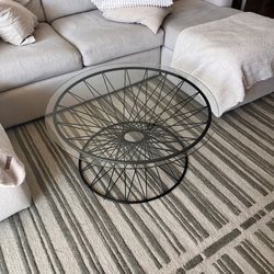 Coffee Table - Round, Glass Top