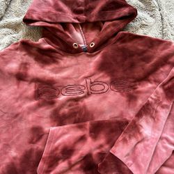 Bebe Crop Velour Sweatshirt - Women’s medium