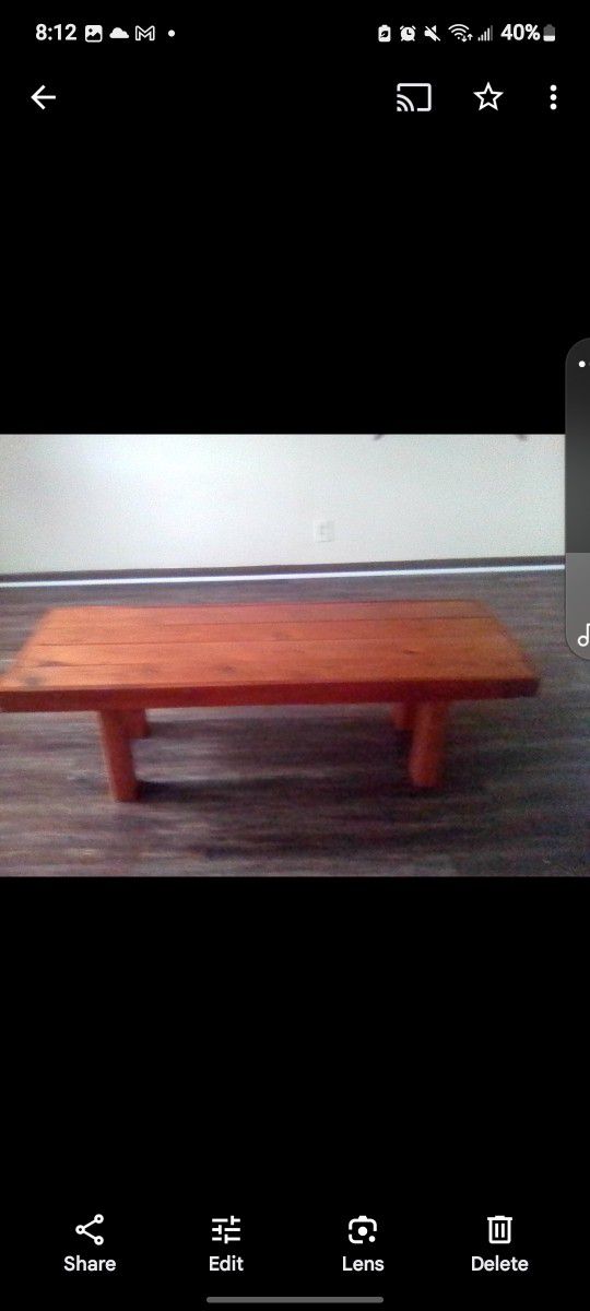 Red Pine Coffee Table
