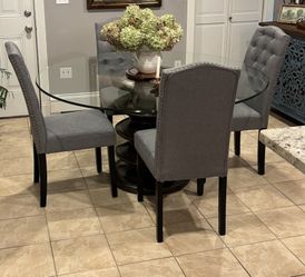 Glass Dining Table And Chairs