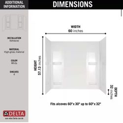 (Qty: 100) Delta Pro Series Bath Tub Surround