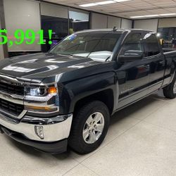 2017  Chevy Silverado 4X4.  $35,991!