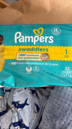 Pampers Swaddlers Size 1 Diapers 32 Count