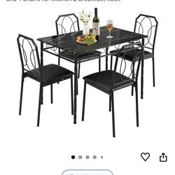 Velco 5-Piece Dining Set