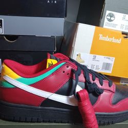 Nike Dunks Men Size 12 New W/Box Custom Lacing