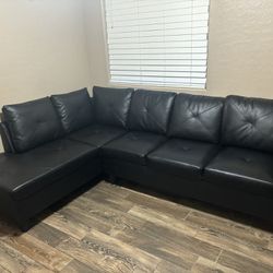 Sectional Couch Black